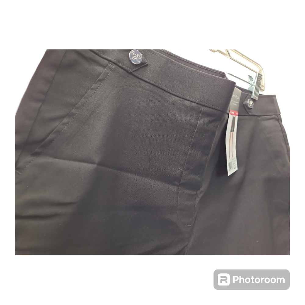Rafaella Ladies Stretch Bermuda Black Shorts Size 14 New - Picture 4 of 11